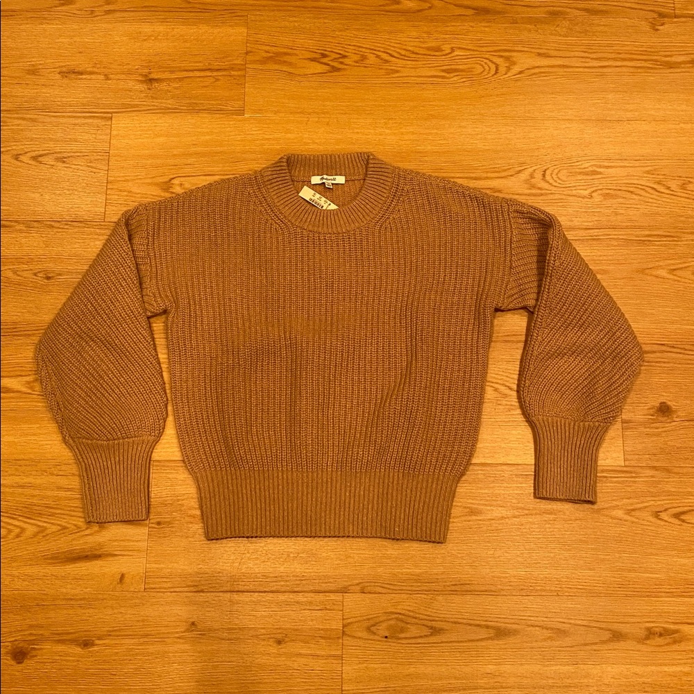BNWT Madewell Fairbanks Pullover Sweater in Heather Saddle SIZE XS - Picture 5 of 16